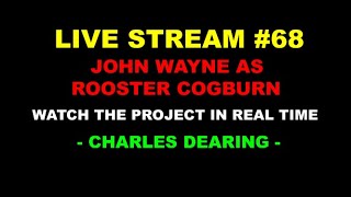 John Wayne-Rooster Cogburn Scroll Saw Project- Live Stream #68