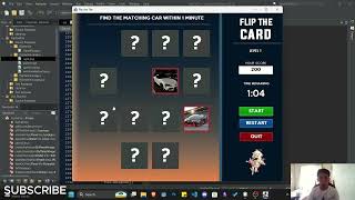 Matching Card Game - Java Swing