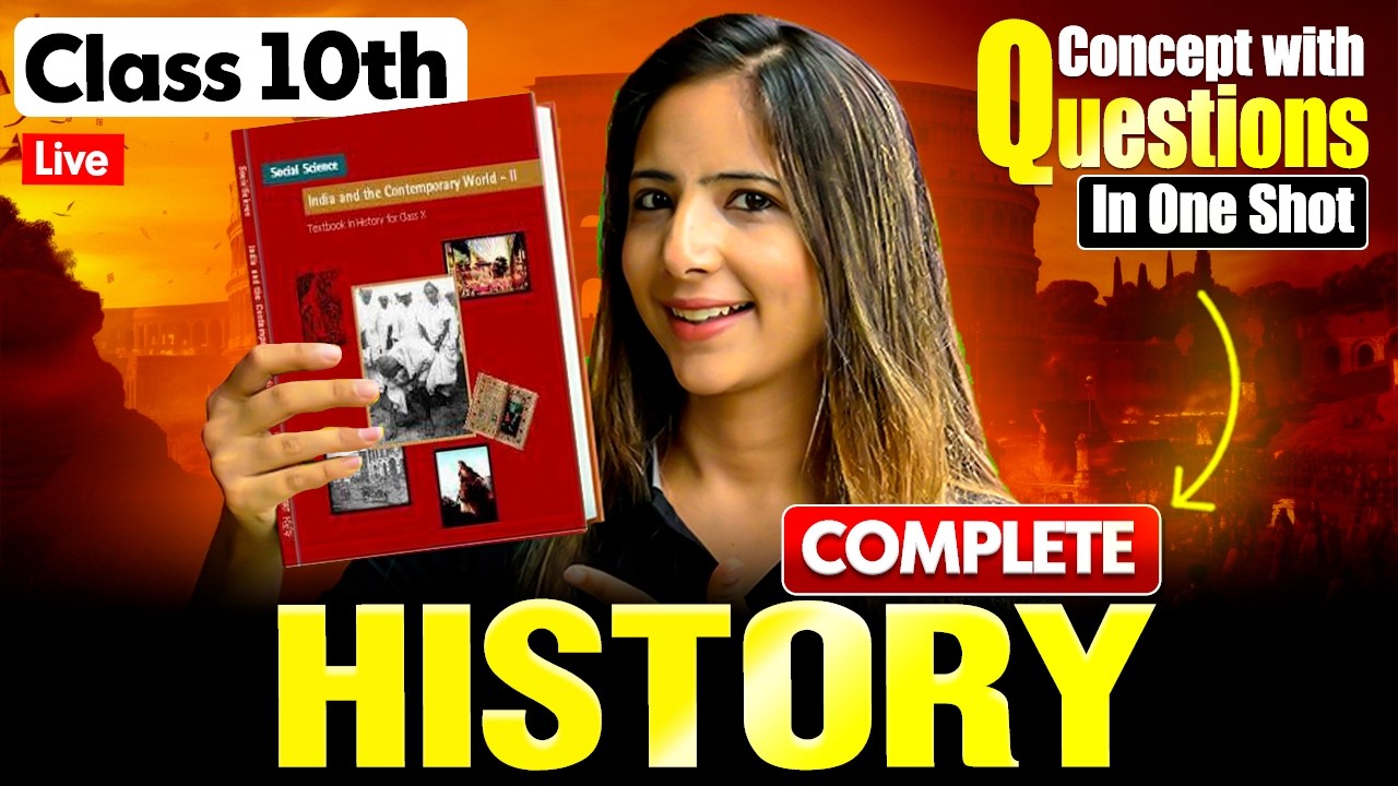 Class 10th Complete History in One Shot | Concept with Questions | Reema maam