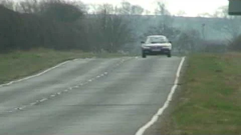 My Mazda MX6 doing a flyby - nice exhaust sound