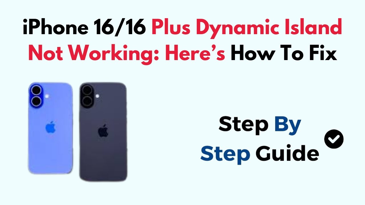 iPhone 16/16 Plus Dynamic Island Not Working Here’s How To