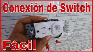 Como hago la conexión eléctrica de un switch y un receptáculo para mi Facia del Gabinete de PVC