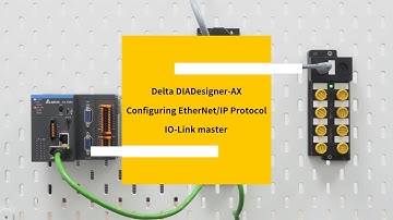 Delta DIADesigner-AX configuring EtherNet/IP protocol IO-Link master