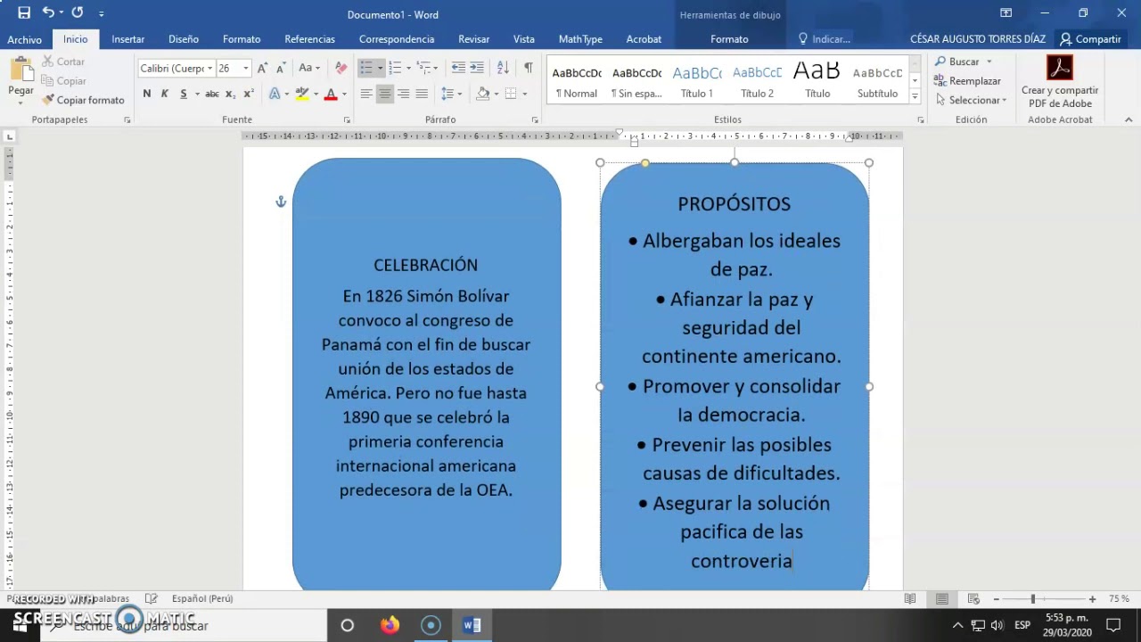 DIPTICO EN WORD YouTube