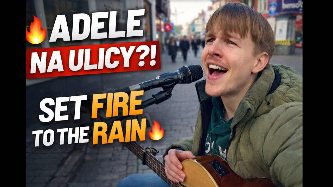🎸 Uliczny muzyk w Sutton śpiewa „Set Fire to the Rain” | Adele cover