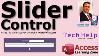 using the slider activex control in microsoft access