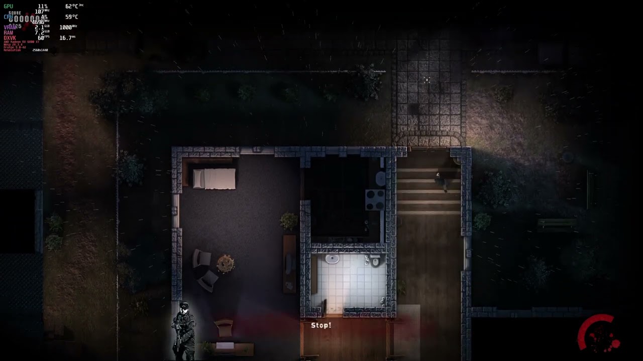 Linux Gaming (Fedora 41) Splatter - Zombiecalypse Now