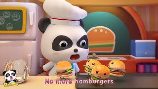 angry panda cook naughty hamburger baby makes hamburgers kid songs collection babybus