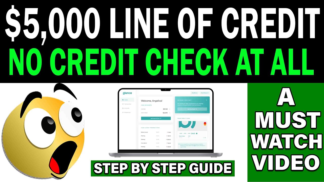 NEW 5,000 Line Of Credit NO HARD CREDIT CHECK BUILD CREDIT