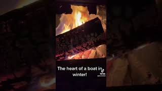 Cure for Bitter Winter Cold on a Canal Boat!