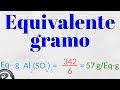 Como calcular equivalente - gramo, sales, acidos, bases, elementos