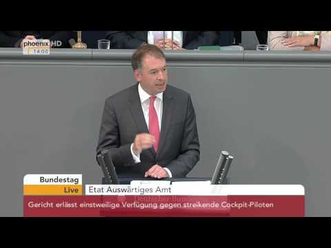 Bundestag: Haushaltsdebatte zum Etat des Auswärtigen Amtes am 09.09.2015