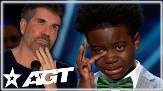 Simon Cowell Makes 11 Year Old SING AGAIN on America's Got Talent 2023!