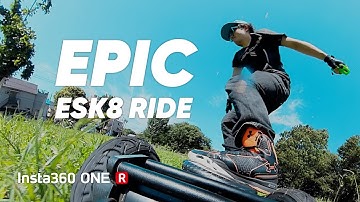 Epic ESK8 ride with 360 camera mounted on board!