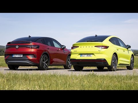 Skoda Enyaq Coupe RS IV 2023 vs VW ID.5 GTX 2023, Design & Specs  Comparison