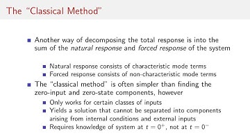 The "Classical" Method for Solving Differential Equations