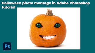 Halloween photo montage in Adobe Photoshop tutorial #photoshop #фотошоп screenshot 1