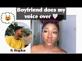 boyfriend does my voice over | funny 😂