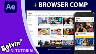 Web pages and clicking mouse cursors in After Effects