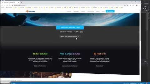P00720 / Blazor & WebGL / Install Blender