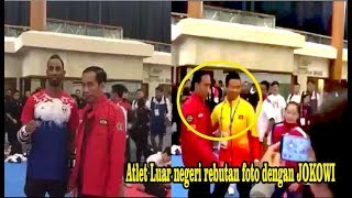 Atlet Luar Negeri Rebutan Foto dengan Jokowi - Asian Games 2018