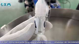 automatic 10ml e-liquid filling line | e-liquid filling capping labeling machine| 10ml filling line
