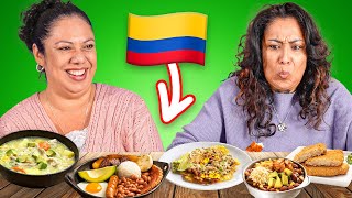 Mexican Moms Try COLOMBIAN Food!