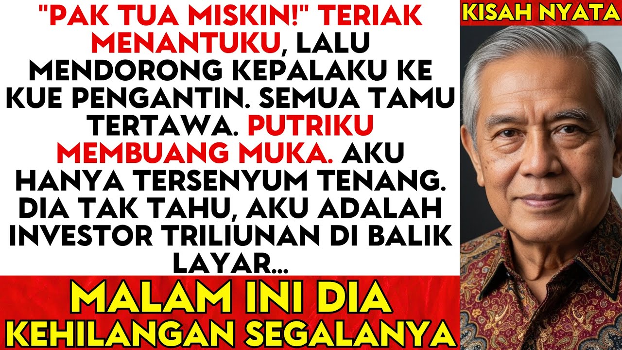“Pak Tua Miskin!” Teriak Menantuku Lalu Dorong Kepalaku Ke Kue. Mereka Tak Tahu Aku Sebenarnya…
