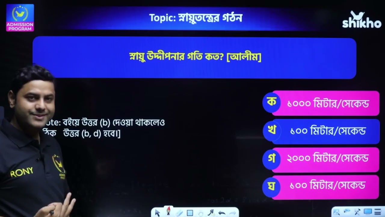 মানব শারীরতত্ত্ব সমন্বয় ও নিয়ন্ত্রণ Medical অনুশীলনী Plus Solving