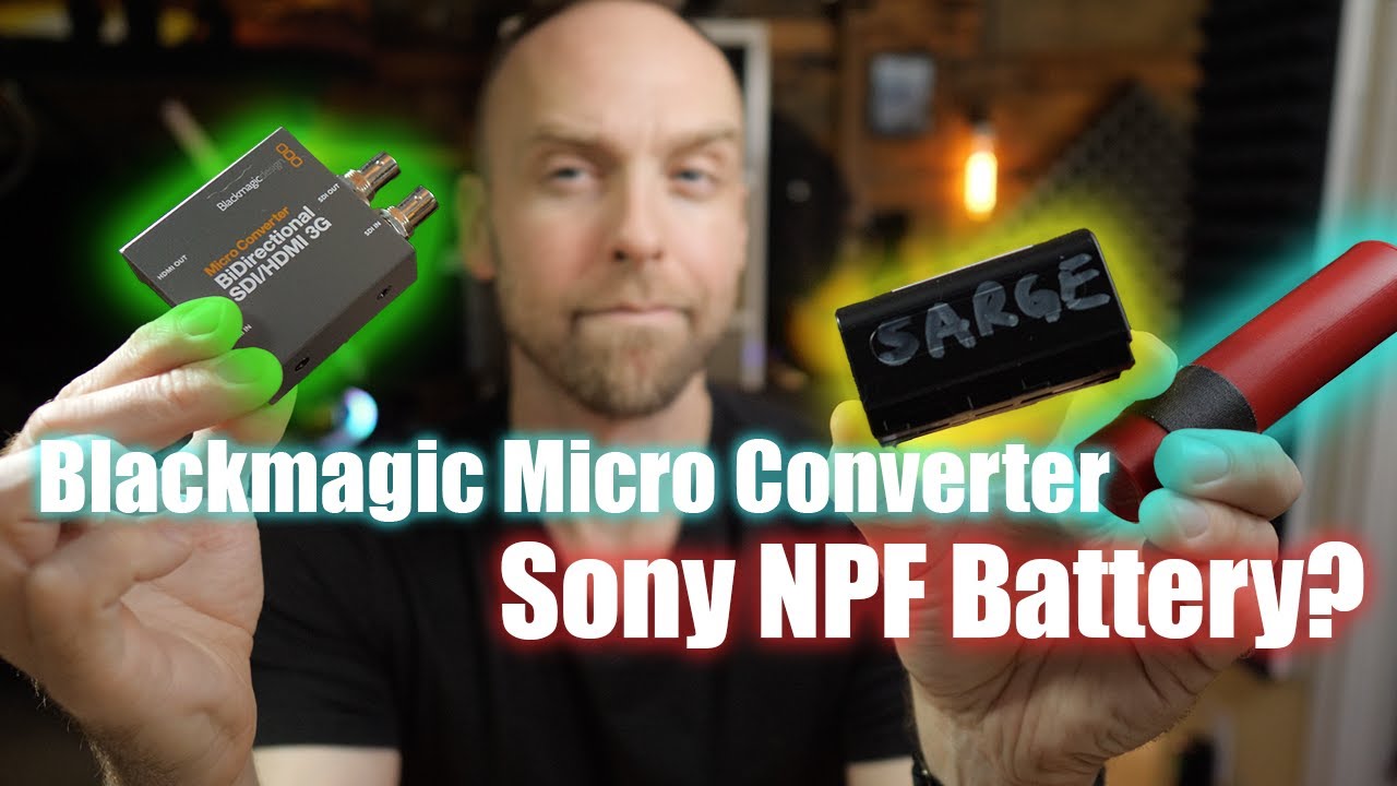 Blackmagic HDMI to SDI Micro Converter on Battery Power, and