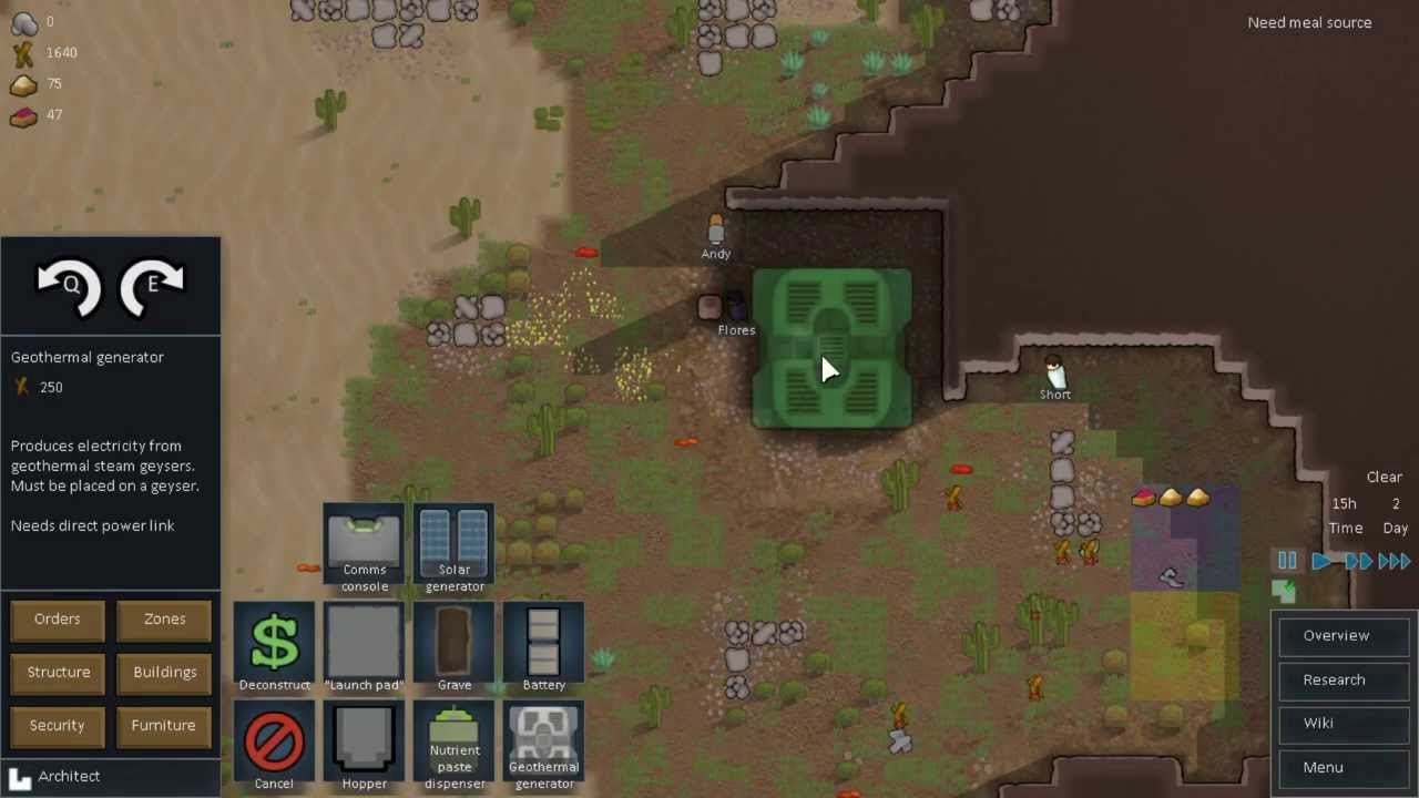 Let's Play RimWorld Alpha 2 C1Ep1 A Engineer, A Settler and A