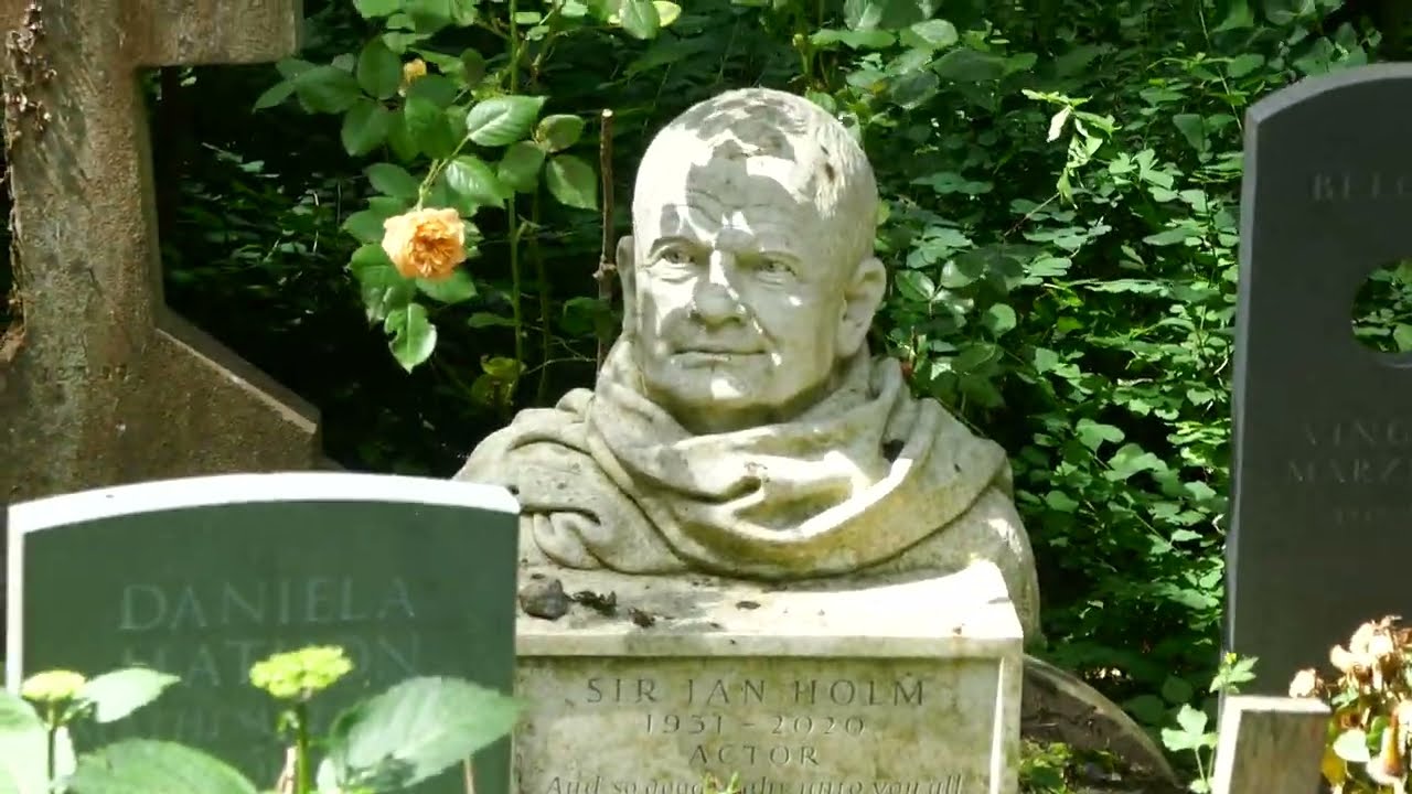 Actor Sir Ian Holm Grave Highgate Cemetery London England United Kingdom May 29, 2025