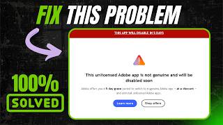 Adobe Illustrator This App Will Disable in 5 Days Problem Fix | Illustrator Licence Error Solve 2026