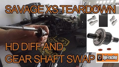 Remove Front Diff + Install HD Diff/Gear Shaft HPI Savage XS Flux
