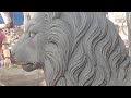 Making A Lion Statue With Cement Lion Statue Making 