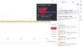 How to send test trading signals from TradingView to SIGNUM