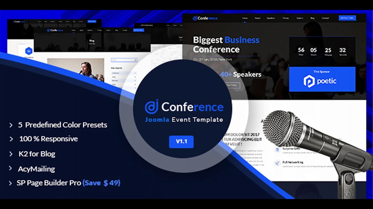 conference website template