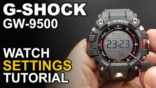 Gshock Mudman GW-9500 - Setting time and date - module 3553