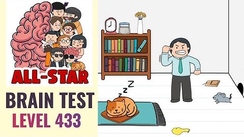 Brain Test All Star Level 433 | Wake up the cat and catch the mouse! | Walkthrough