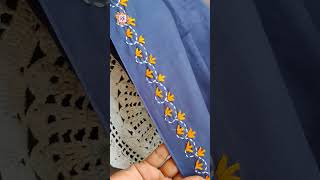 All over embroidery design on baby dress,Hand embroidery baby dress design #embroidery #diy