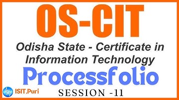Session 11 | Process Folio|2024 New Syllabus| OS-CIT