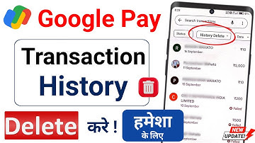 Google Pay Transaction History Delete Kaise Kare | GPay Payment History Remove Guide 2025