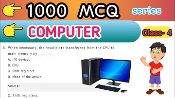 Top 1000 Computer Fundamental MCQ || Class 3 || computer fundamental mcq questions with answers||