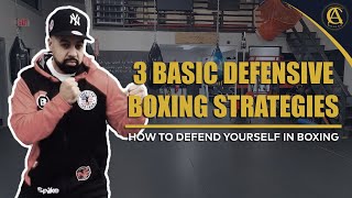 Boxing | 3 Basic Defensive Boxing Strategies | How To Defend Yourself in Boxing | Boxing Secrets!