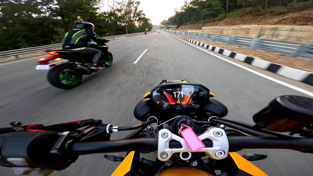 Raw Riding Experience 🔥 Triumph Street Triple RS 765 vs Kawasaki Z900 | Brutal Power 😲