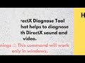 Special Command #Dxdiag #windows #shortcuts #computers