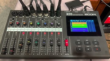 The Zoom R20 for recording drums