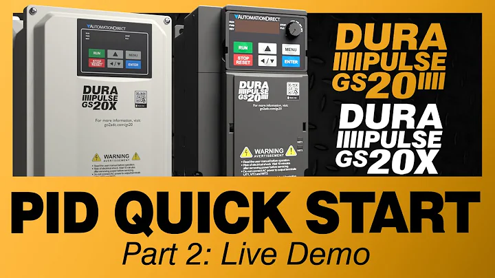 DURApulse GS20(X) VFD: PID Quick Start Part 2 from AutomationDirect