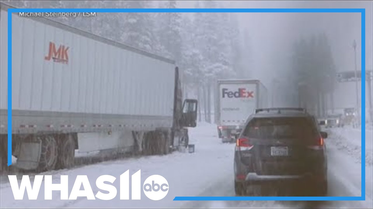 Winter storms disrupt holiday travel on both U.S. coasts - YouTube