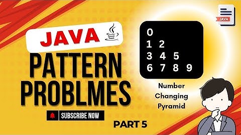 How to Make Number Changing Pyramid Pattern In Java (For Beginner) #techbywebcoder